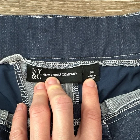 NY& Company Super Wide Leg Women's Jeans in Dark Blue - Picture 2 of 12